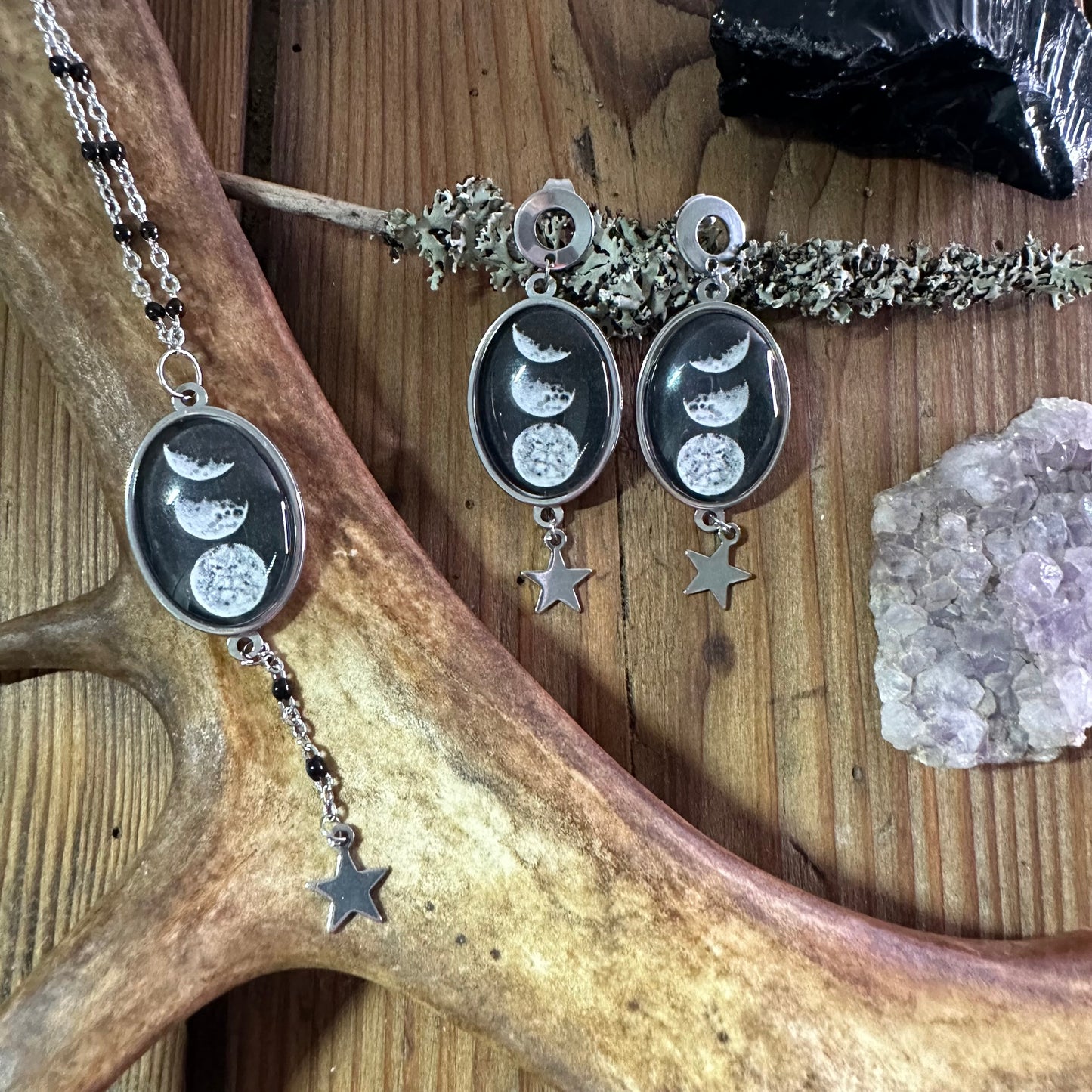 Moon earrings