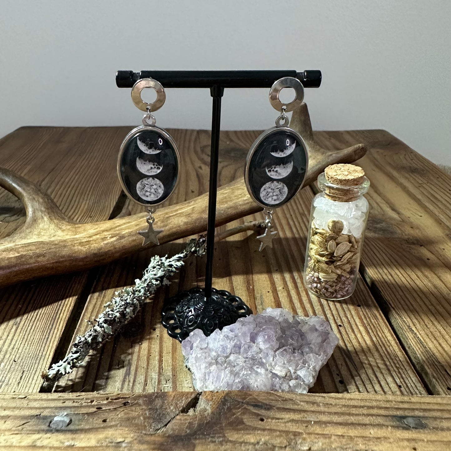 Moon earrings