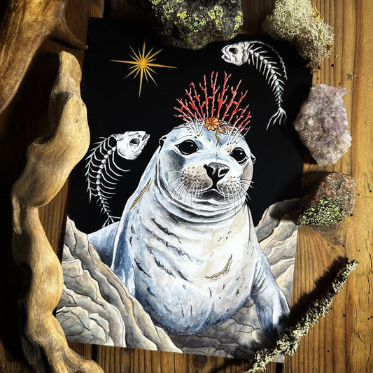 Illustration Phoque gris