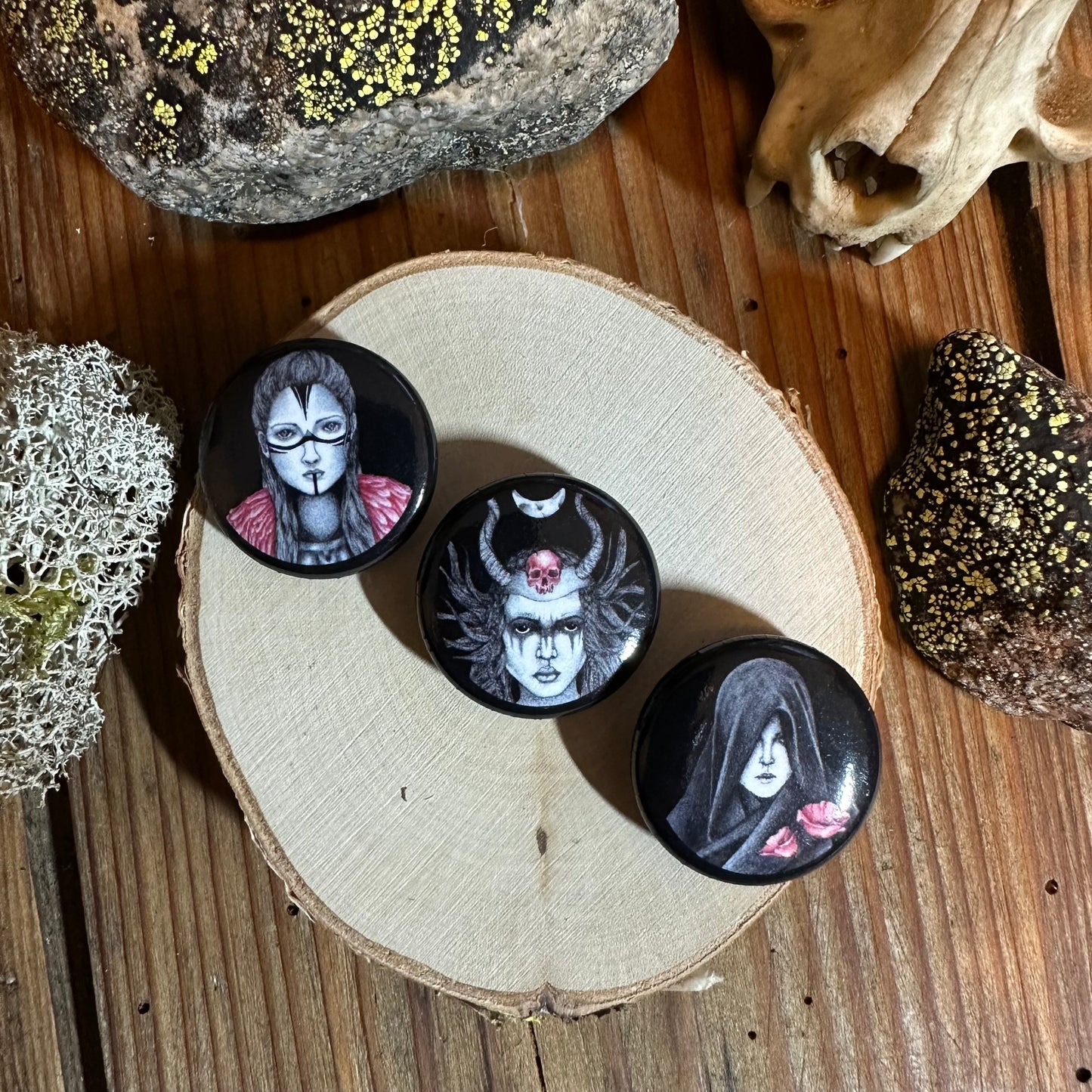 Lot de 3 badges Odusseia