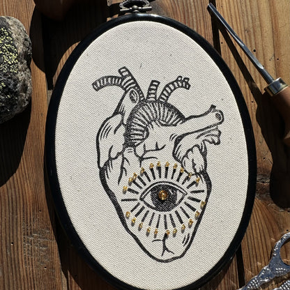 Cadre linogravé "Intuition"