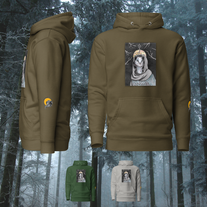 Sweat à Capuche chouette effraie